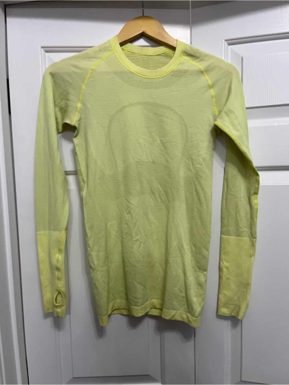 lululemon athletica Neon Yellow Long-Sleeve Performance Top